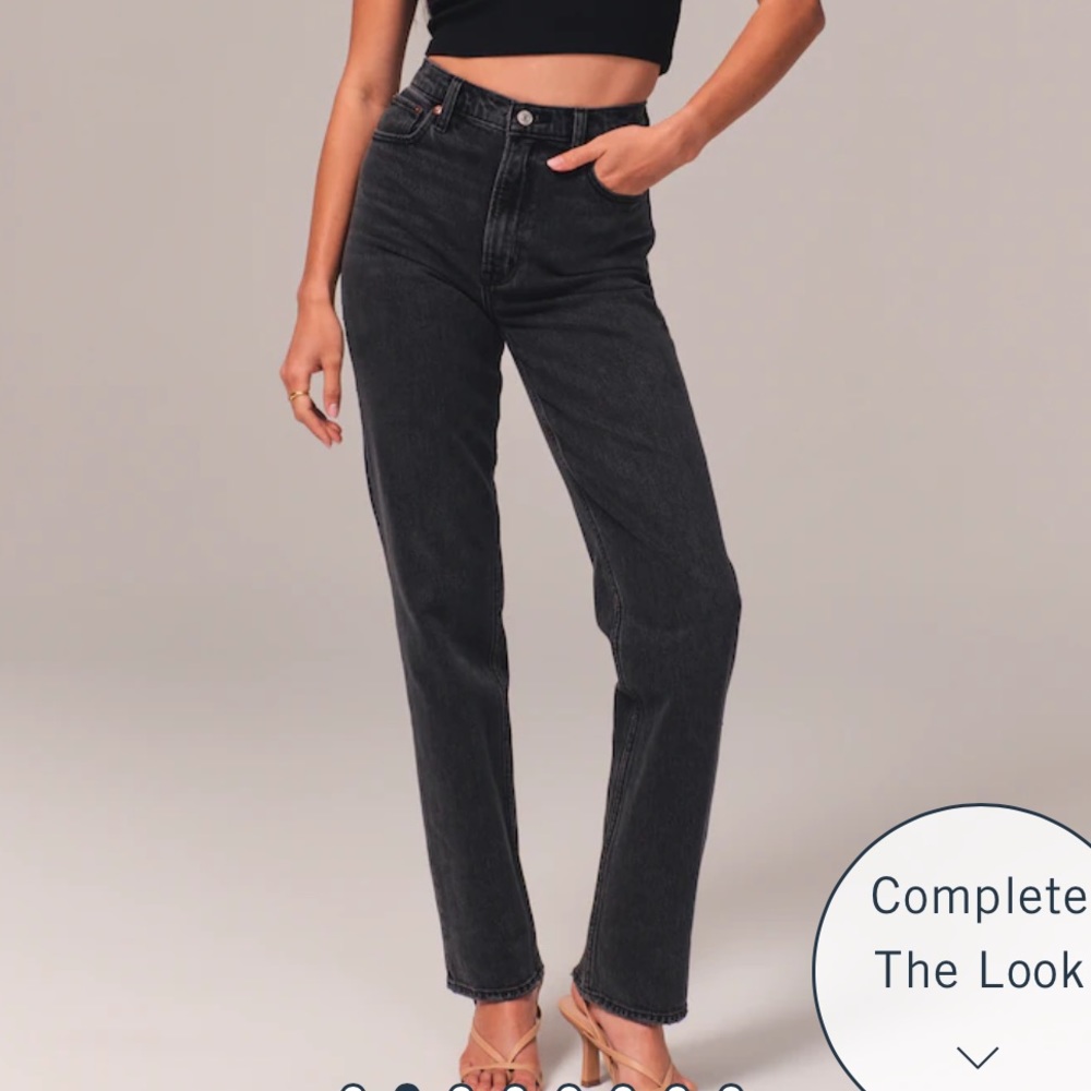 Abercrombie Ultra High Rise 90s Straight Jean